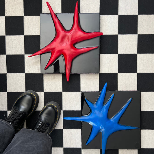 Punk Rock Stars' - 3D Sculped Resin Abstract Art