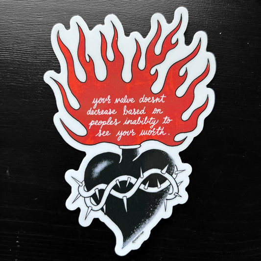 JustBent - See your Worth' Sticker